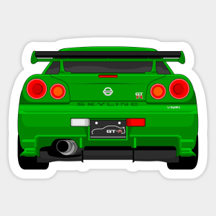 GTR R34 GREEN Sticker